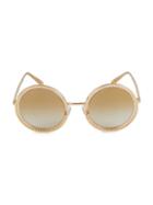 Dolce & Gabbana 53mm Scallop Round Sunglasses