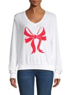 Wildfox Bow Printed Sweater