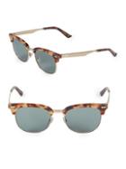 Gucci 54mm Clubmaster Sunglasses