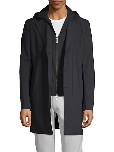 Saks Fifth Avenue Classic Hooded Coat