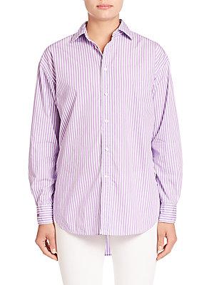 Ralph Lauren Cotton Striped Button-front Shirt