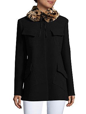 Valentino Dyed Faux Fur Collar