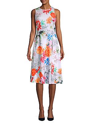 Calvin Klein Floral Sleeveless Dress