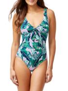 Tommy Bahama Breezy Palm Reversible One-piece Swimsuit