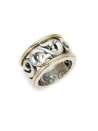 Charles Krypell Ivy Sterling Silver & 18k Yellow Gold Ring