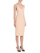 Narciso Rodriguez Fitted Nude Dress