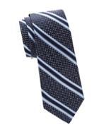 Saks Fifth Avenue Made In Italy Spiral Striped Silk Tie