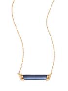 Alexis Bittar Lucite & 10k Gold-plated Bar Pendant Necklace
