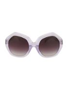 Linda Farrow 57mm Geometric Sunglasses