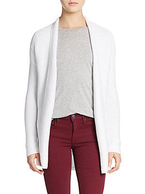 Vince Ribbed Cotton Cardigan