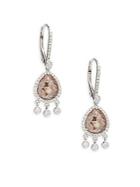 Meira T Diamond & 14k White Gold Teardrop Earrings