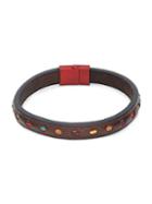 Tateossian Perforated Leather Bracelet