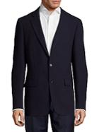 Michael Kors Diamond-textured Slim Wool Blazer