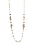 Azaara Long Fishtail Single Strand Necklace