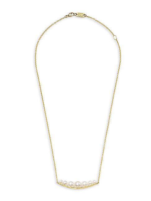 Ippolita Nova 18k Yellow Gold 3-8mm Pearl Trapeze Necklace