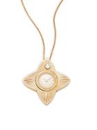 Estate Jewelry Collection Diamond & 14k Yellow Gold Watch Pendant Necklace
