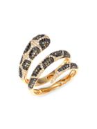 Effy 14k Yellow Gold & Diamond Snake Wrap Ring