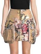 Fendi Jacquard Mini Skirt