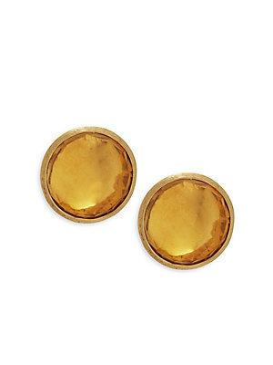 Marco Bicego Citrine And 18k Yellow Gold Stud Earrings