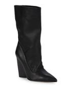 Paul Andrew Judd Pebbled Leather Slouchy Boots