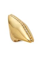 Alexis Bittar 10k Goldplated & Crystal Statement Ring