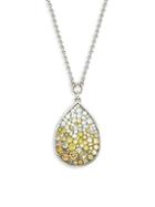 Plev 18k White Gold & Diamond Pendant Necklace