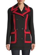Valentino Double Breasted Wool-blend Coat