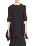 Marni Belted Asymmetrical Wool Top
