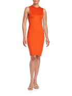 French Connection Mesh-sided Sheath Dress