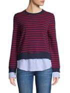 English Factory Striped Twofer Top