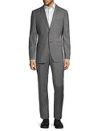 John Varvatos Star U.s.a. Standard-fit Check Wool-blend Suit
