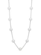 Effy 5mm Freshwater Pearls And 14k White Gold Necklace