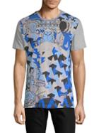 Versace Jeans Graphic Heathered Cotton Jersey Tee