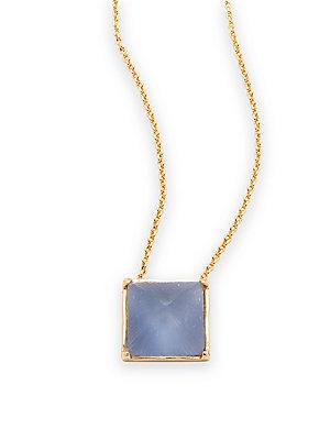 Alexis Bittar Lucite Pendant Chain Necklace