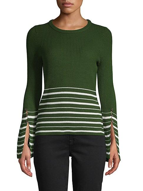 Design History Striped Ribbed Sweater