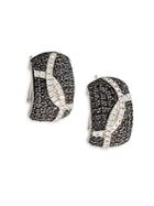 Roberto Coin Black Sapphire & Sterling Silver Earrings