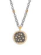 Freida Rothman Hammered Coin Pendant Necklace