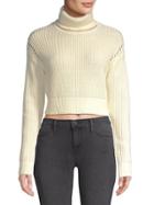 Kendall + Kylie Cotton Ribbed Turtleneck