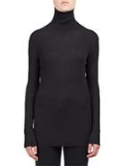 Ann Demeulemeester Wool And Cashmere Knit Turtleneck Sweater
