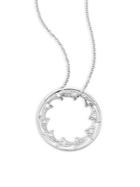Estate Jewelry Collection Circa: 1950 Diamond & 14k White Gold Pendant Necklace