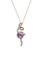 Le Vian Cotton Candy Amethyst And Chocolate Diamonds&reg; 14k Strawberry Gold&reg; Pendant Necklace