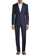 John Varvatos Star U.s.a. Slim-fit Windowpane Plaid Wool-blend Suit