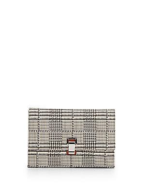 Proenza Schouler Small Houndstooth Leather Lunch Bag Clutch