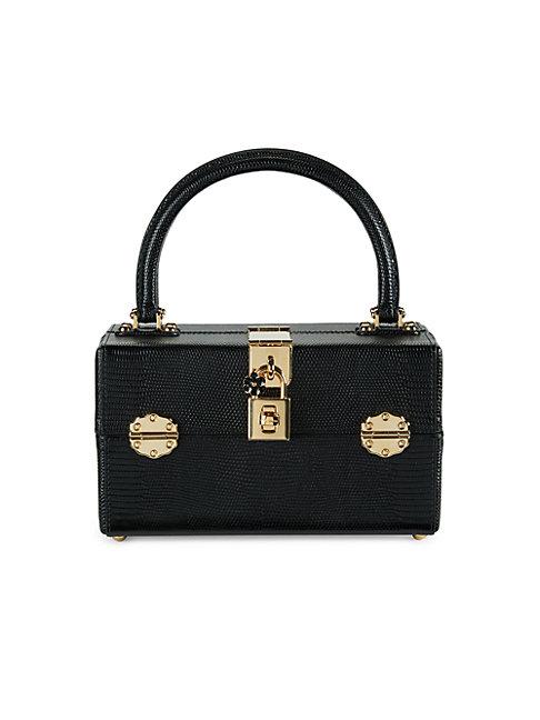 Dolce & Gabbana Leather Top Handle Box Bag