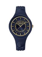 Versus Versace Fire Island Stainless Steel & Silicone-strap Watch