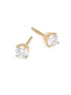 Nephora 18k Gold Diamond Stud Earrings