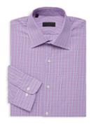 Ike By Ike Behar Checkered Long-sleeve Dress Shirt
