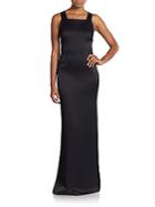 Abs Squareneck Sheath Gown