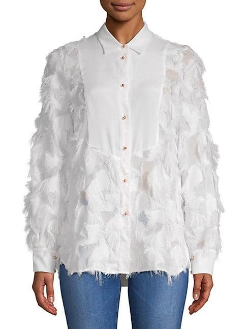 See By Chlo Fringed Long-sleeve Top