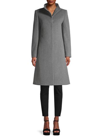 Cinzia Rocca Icons Mockneck Wool-blend Coat